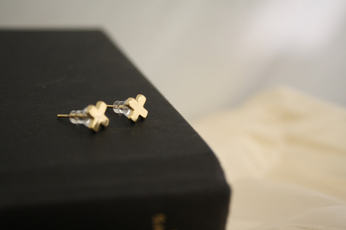 X Marks the Spot Studs - Gold